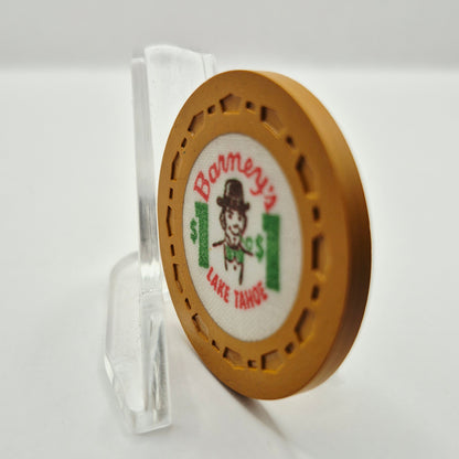 Barney's South Shore Lake Tahoe Nevada $1 Casino Chip N6718