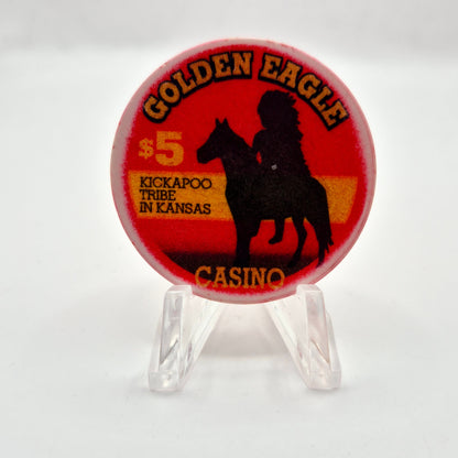 Golden Eagle Casino Horton Kansas $5 Casino Chip