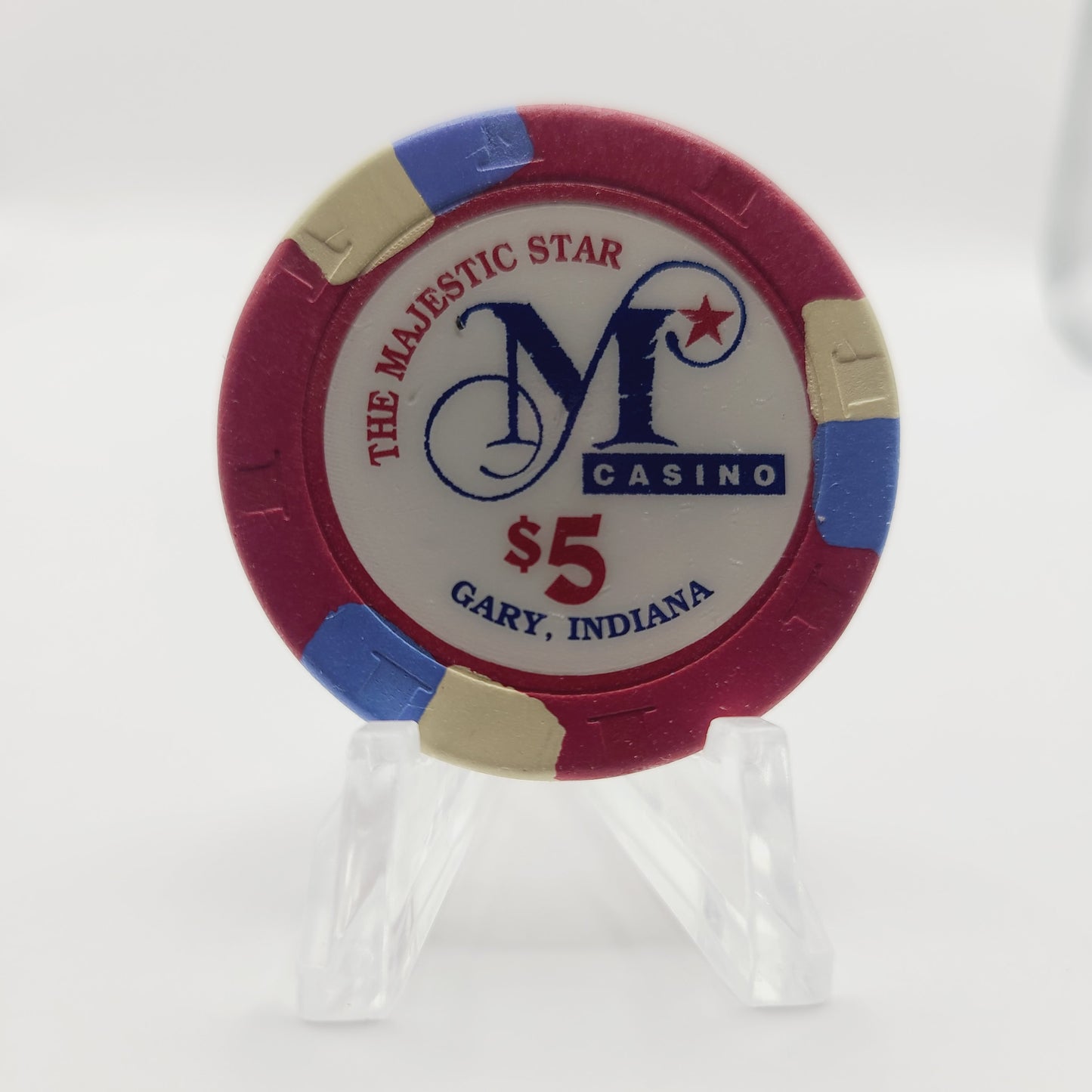 Majestic Star Casino Gary Indiana $5 Casino Chip