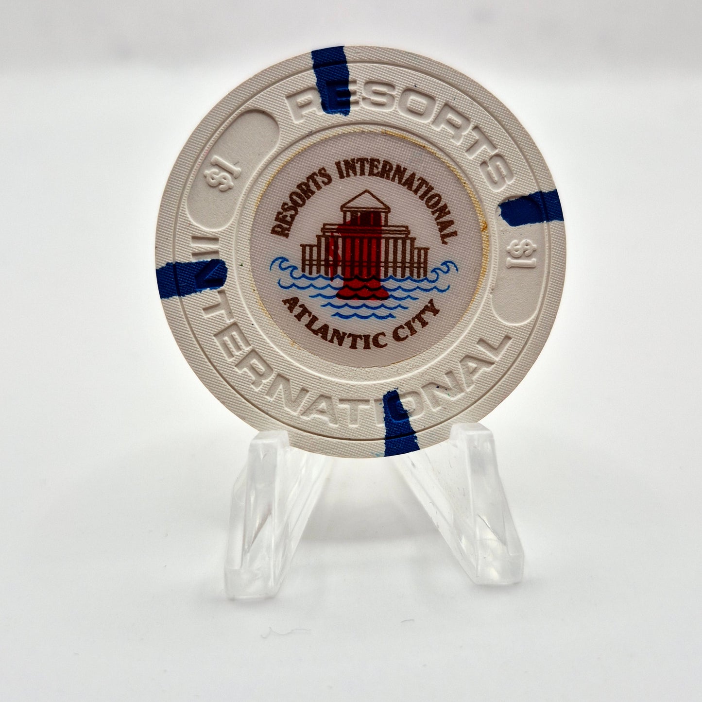 Resorts International Casino Atlantic City New Jersey $1 Casino Chip