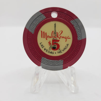 Moulin Rouge Casino Las Vegas Nevada 1955 $5 Casino Chip N1943.C