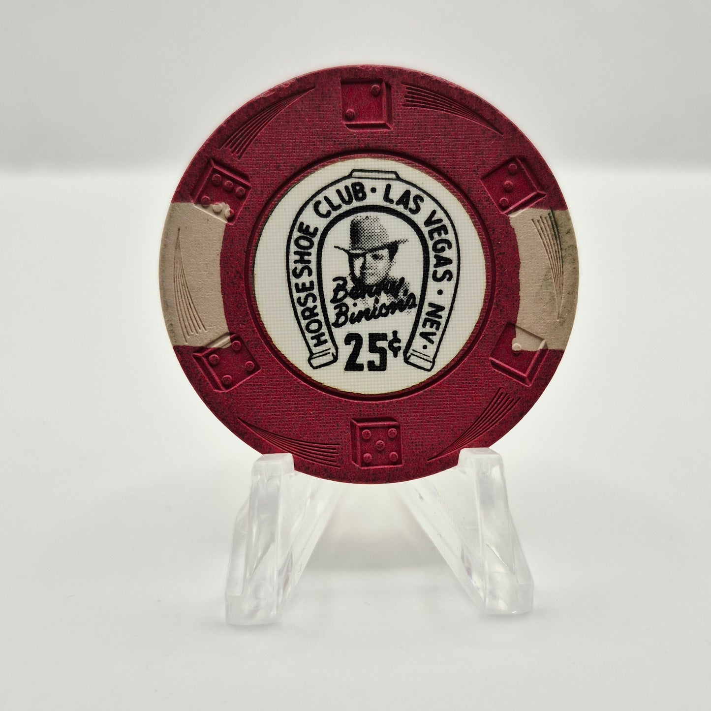 Horseshoe Club Binion's Las Vegas Nevada 1950's $.25 Casino Chip N1775