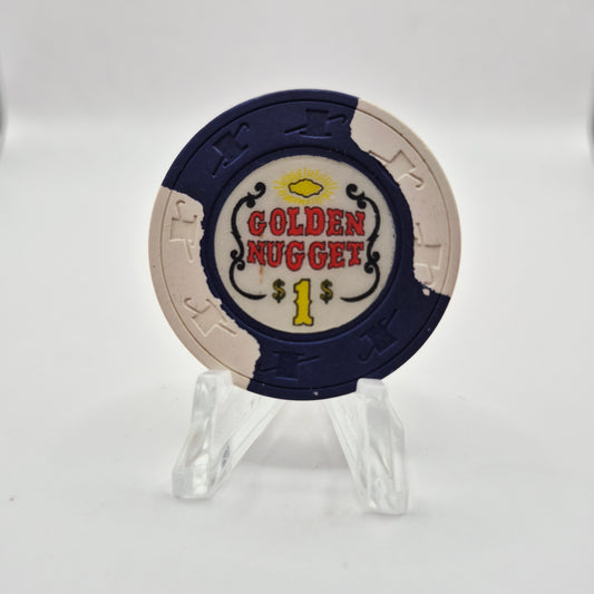 Golden Nugget Casino Las Vegas Nevada 1970's $1 Casino Chip N1731