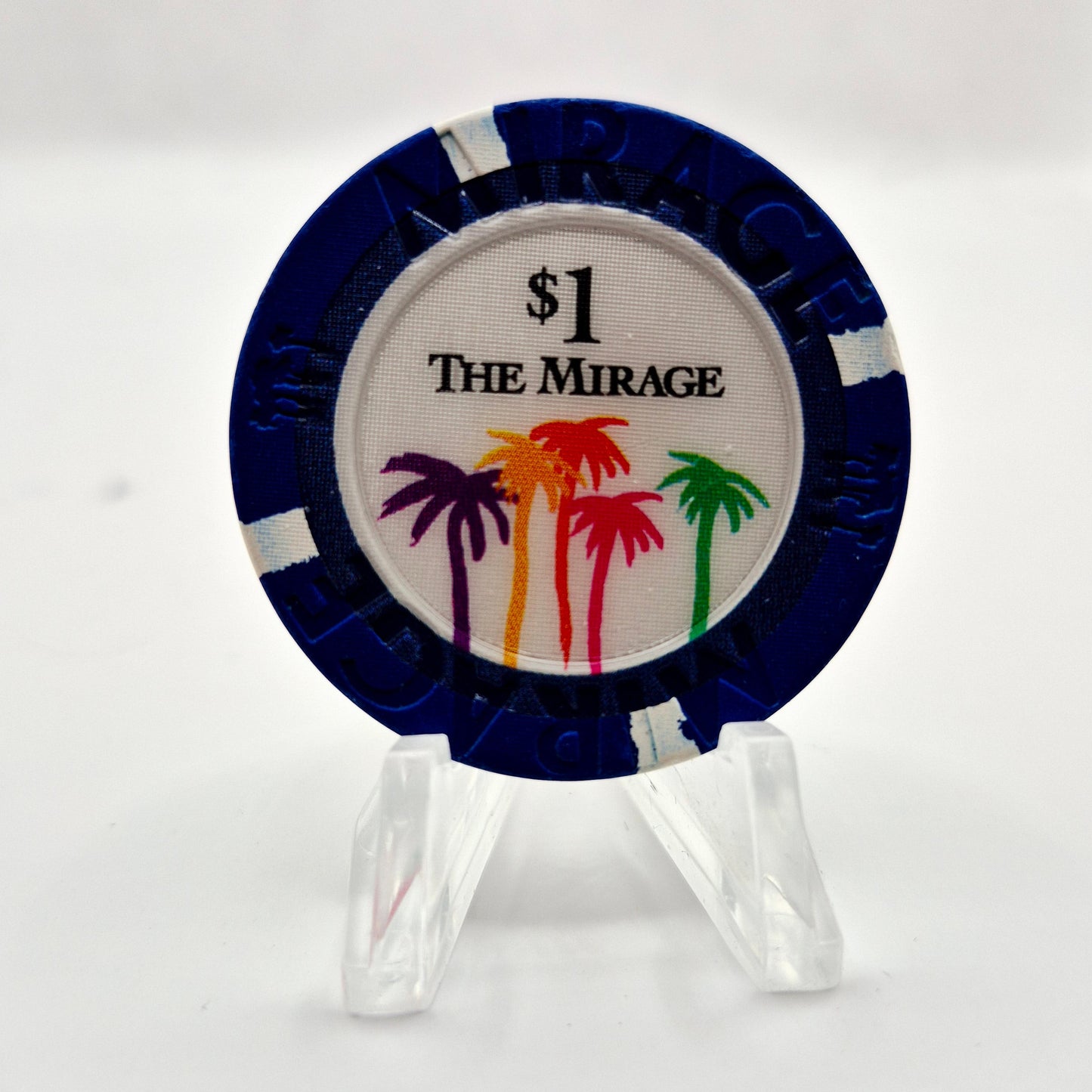 Mirage Hotel Casino Las Vegas Nevada 1996 $1 Casino Chip N8767 *Circulated