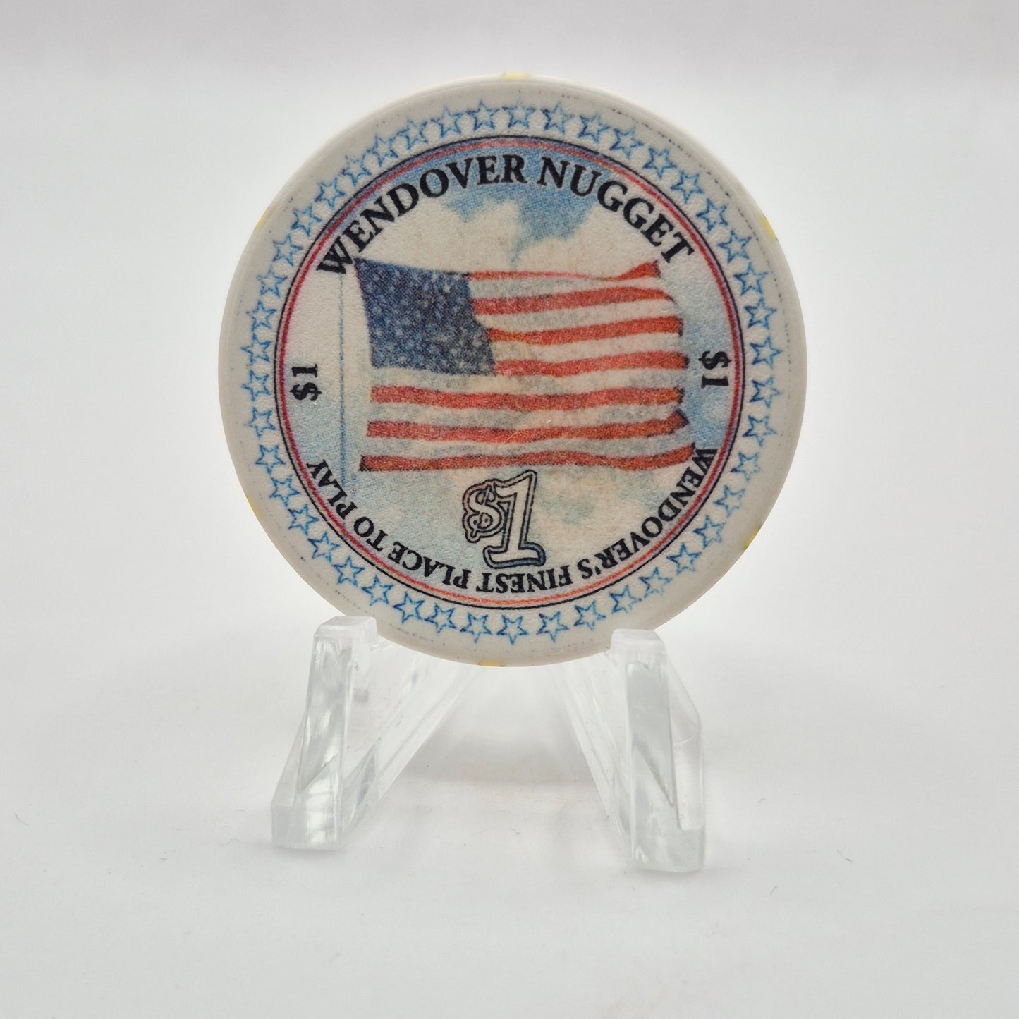 Wendover Nugget Hotel Casino Wendover Nevada 2004 $1 Chip E3857 *circulated