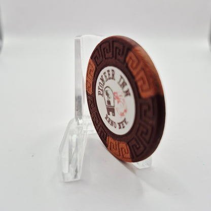 Pioneer Inn Reno Nevada 1973 $5 Casino Chip N6227 *circulated