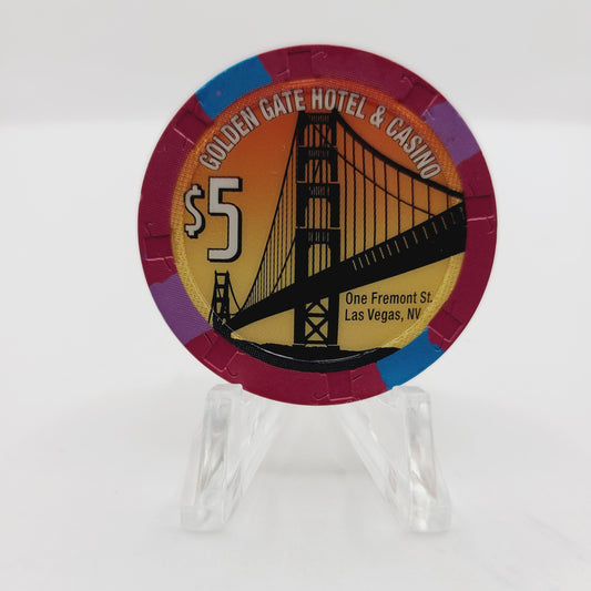 Golden Gate Hotel Casino 2003 $5 Casino Chip V4343