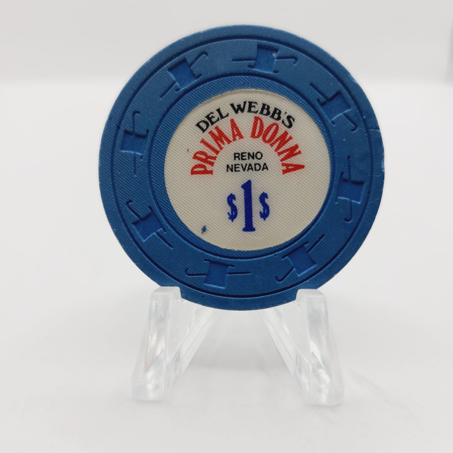 Primadonna Club Del Webb's Casino Reno Nevada 1976 $1 Casino Chip N5465