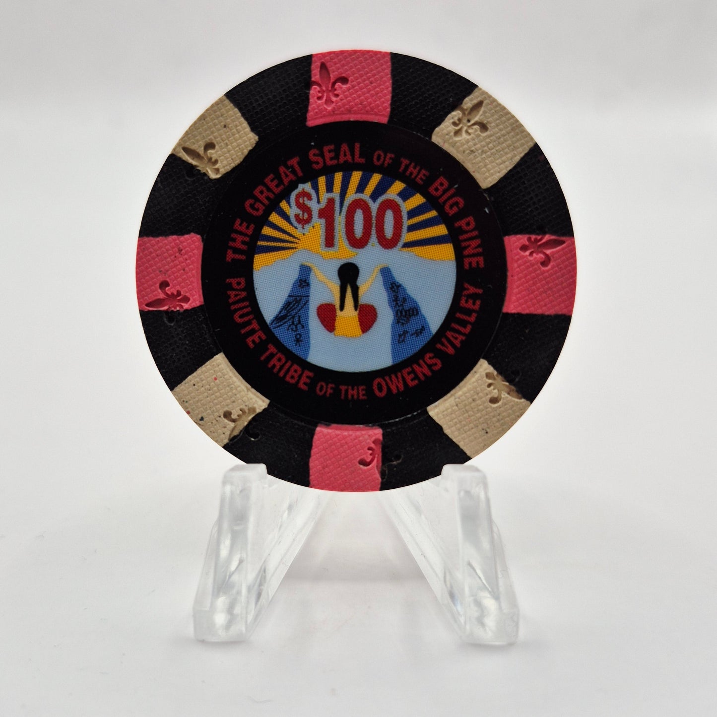 Sierra Springs Casino Big Pine California $100 Casino Chip