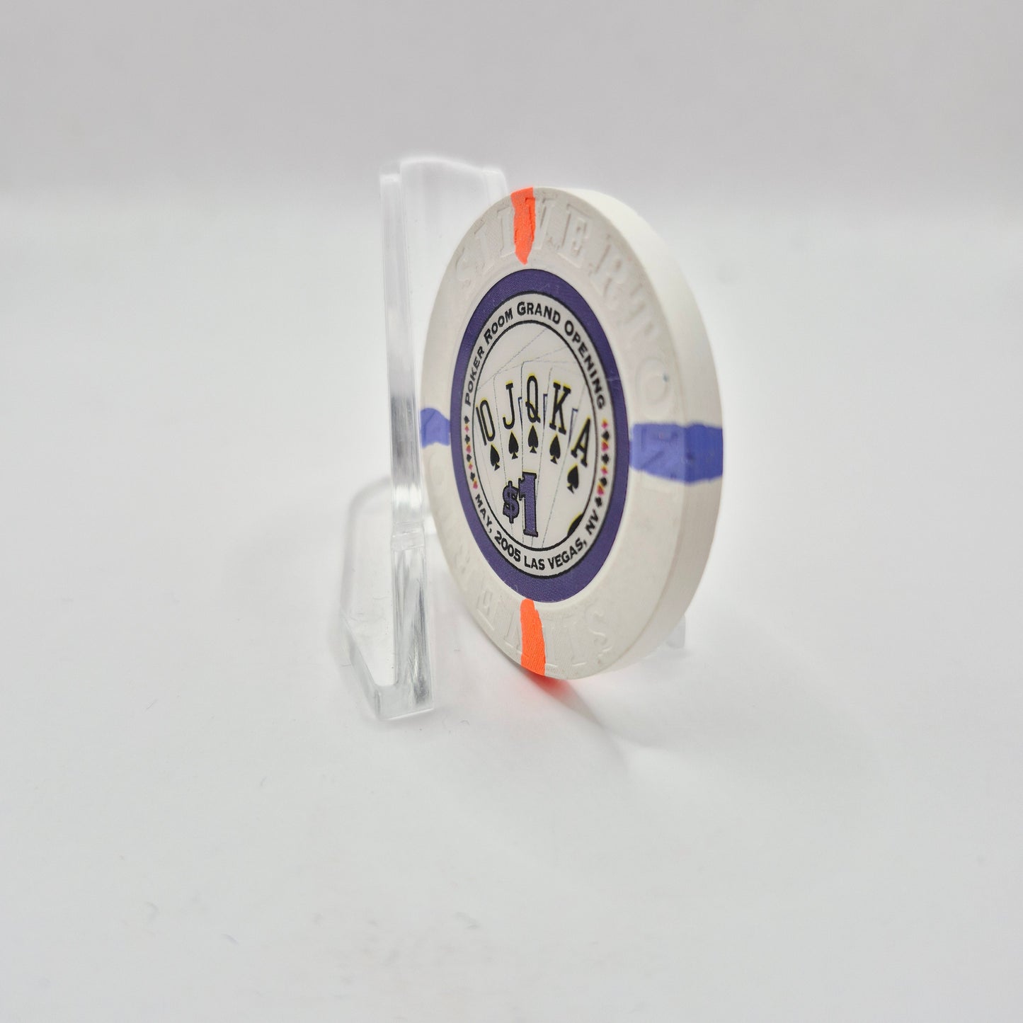 Silverton Hotel Casino Las Vegas Nevada 2007 "Royal Flush" $1 Casino Chip E8976