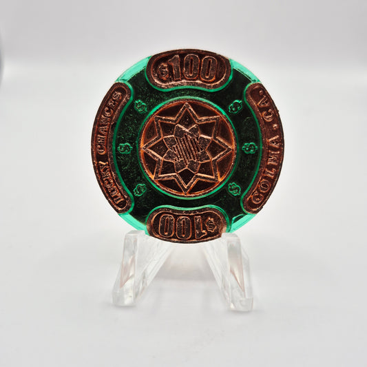 Lucky Chances Casino Colma California $100 Casino Chip PMSC