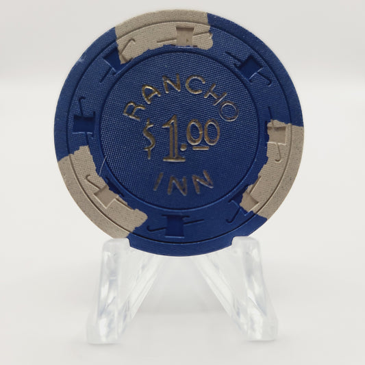 Rancho Inn Casino Las Vegas Nevada 1955 $1 Casino Chip N2040