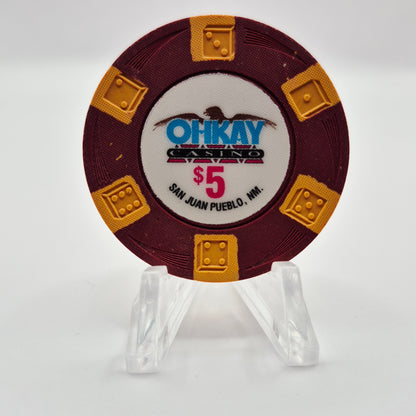 Ohkay Resort Casino San Juan Pueblo New Mexico  $5 Casino Chip