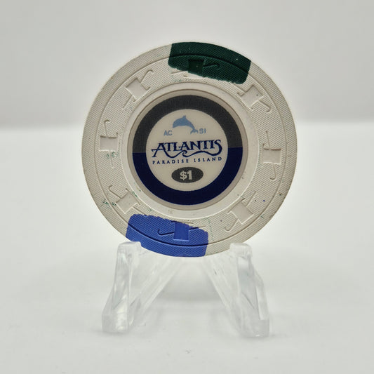 Atlantis Casino Paradise Island Bahamas $1 Casino Chip