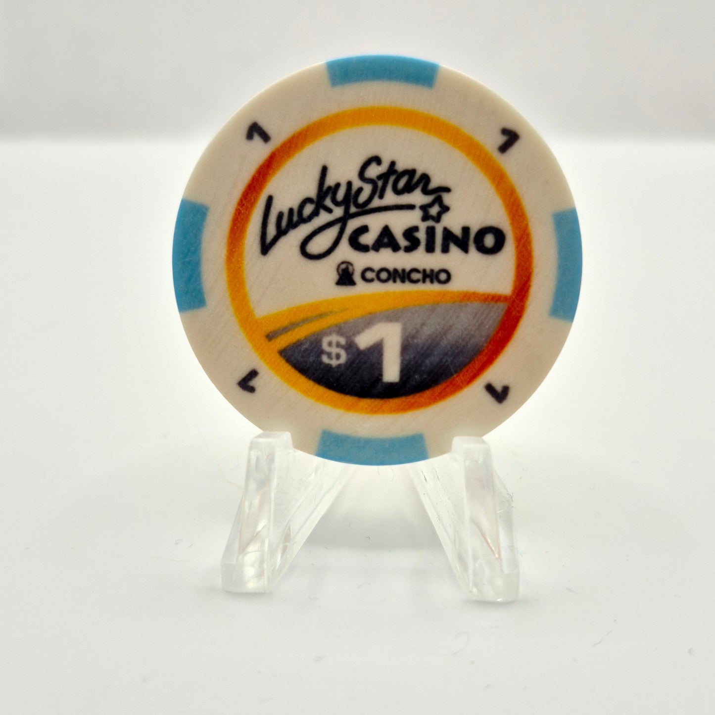 Lucky Star Casino Concho Oklahoma $1 Casino Chip