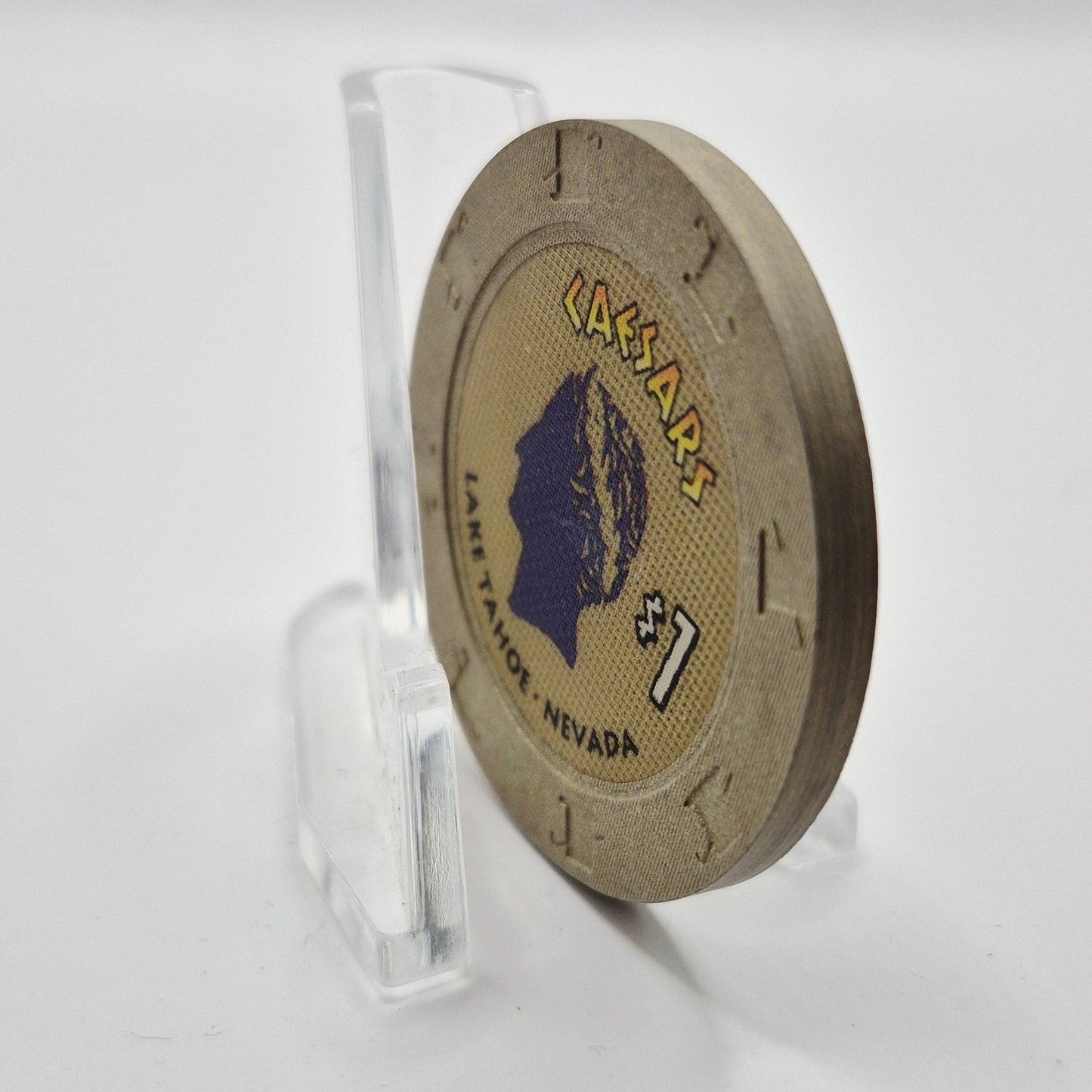 Caesars Tahoe Casino Lake Tahoe Nevada 1997 $1 Casino Chip N9414