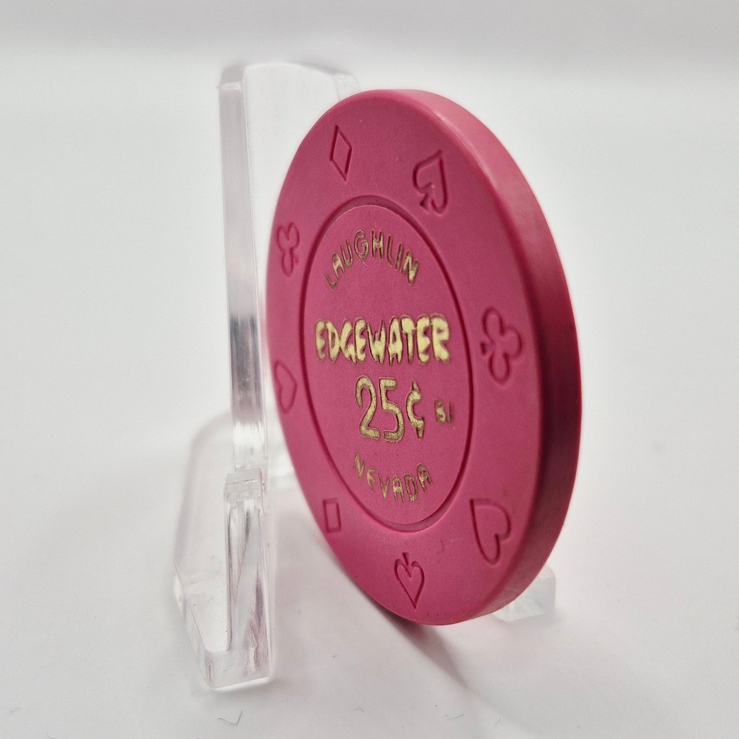 Edgewater Casino Laughlin Nevada 2001 $.25 Casino Chip V8383