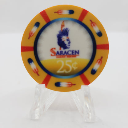 Saracen Hotel Casino Pine Bluff Arkansas 2020 $.25 Casino Chip