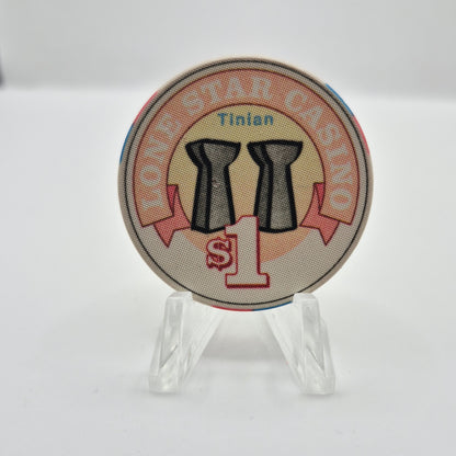 Lone Star Tinian Northern Marianas 1995 $1 Casino Chip