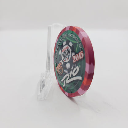 Rio Hotel Casino Las Vegas Nevada 2015 WSOP "Spade Royal" $5 Casino Chip D1924  LTD1000