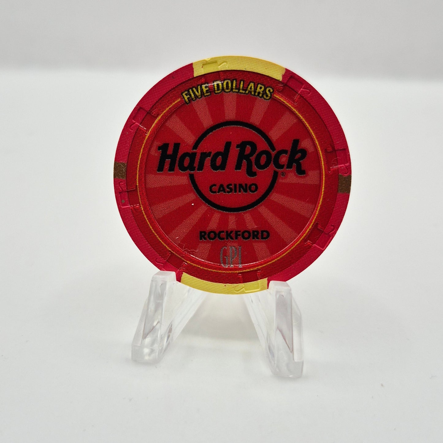 Hard Rock Casino Rockford Illinois 2025 "Sock Monkey" $5 Casino Chip