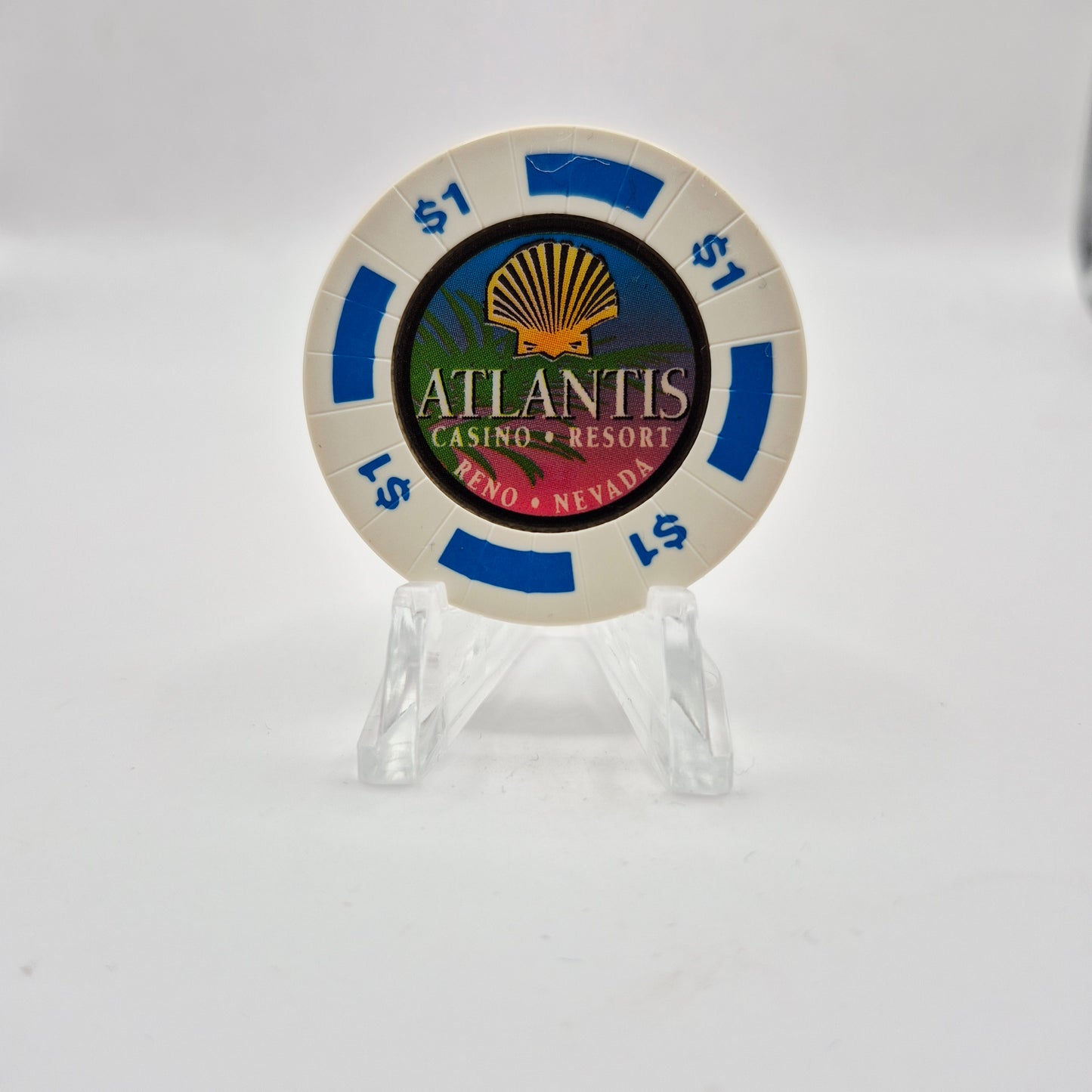 Atlantis Casino Resort Reno Nevada 1998 $1 Casino Chip N9278