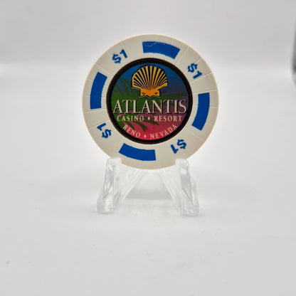 Atlantis Casino Resort Reno Nevada 1998 $1 Casino Chip N9278
