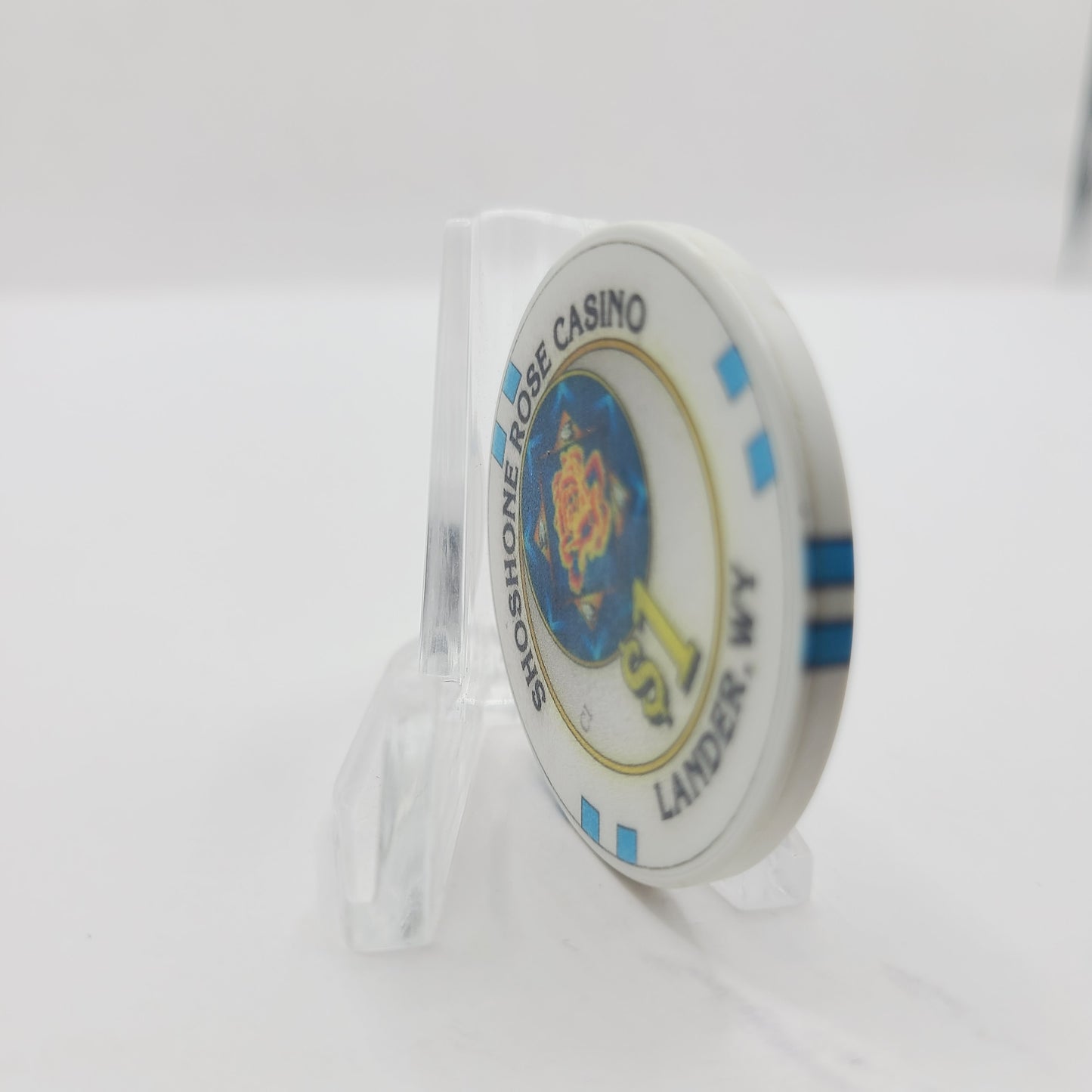Shoshone Rose Casino Hotel Lander Wyoming $1 Casino Chip