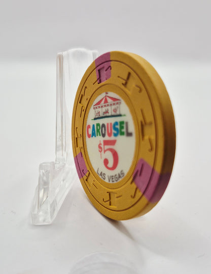 Carousel Casino Las Vegas Nevada $5 Casino Chip 1965 N1427