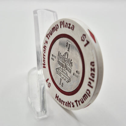 Harrah's at Trump Plaza Hotel Casino Atlantic City New Jersey $1 Casino Chip