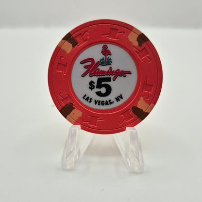 Flamingo Hotel Casino Las Vegas Nevada 2011 $5 Casino Chip D0135