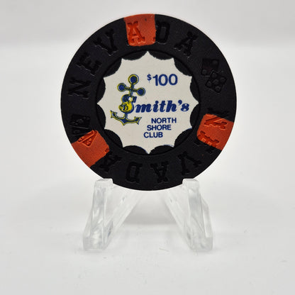 North Shore Club "Smith's" Lake Tahoe Nevada 1971 $100 Casino Chip N539