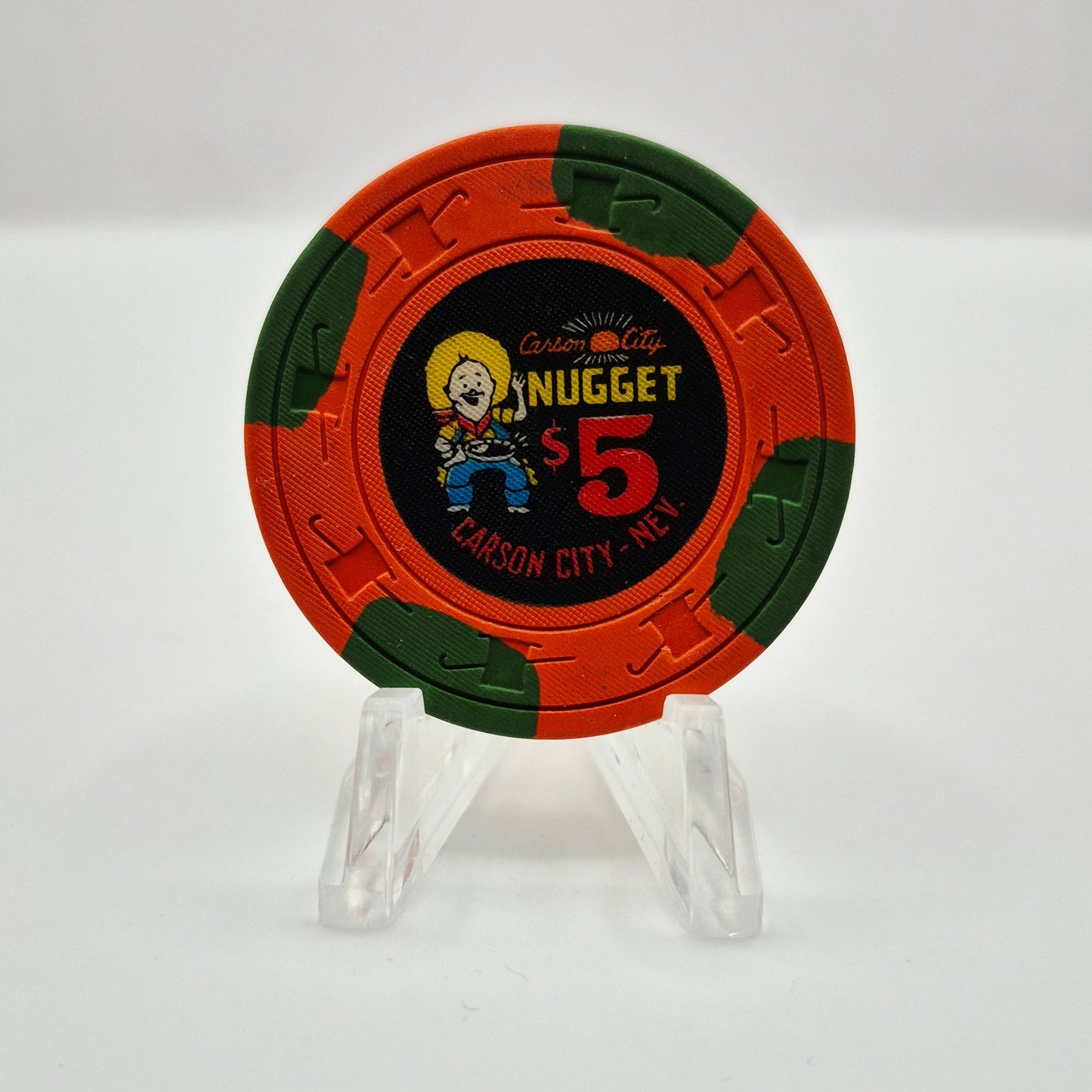 Carson City Nugget Carson City Nevada 1980s $5 Casino Chip N7180