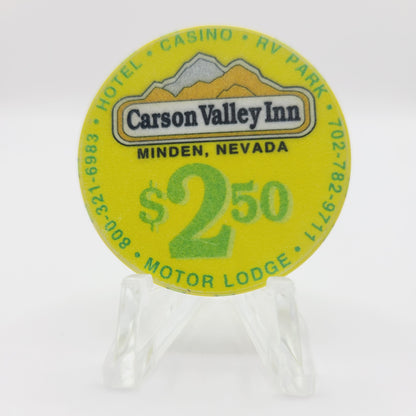 Carson Valley Inn Minden Nevada 1993 $2.50 Casino Chip N0551 (Linen)