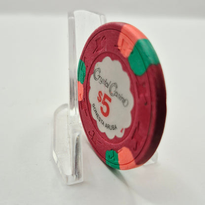 Crystal Casino "Sonesta Renaissance" Resort & Casino Oranjestad Aruba $1 Chip *Circulated
