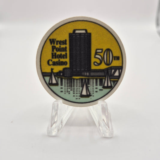 Wrest Point Casino Sandy Point Australia 50th Anniversary Casino Chip