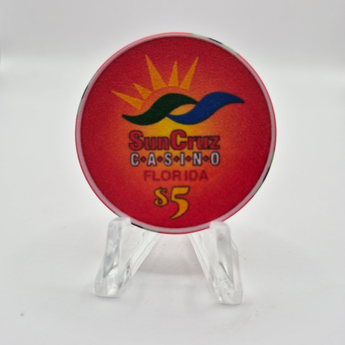 SunCruz Casino "Day Cruise" Florida "The Moon the Stars and the Deep Blue Sea" $5 Casino Chip