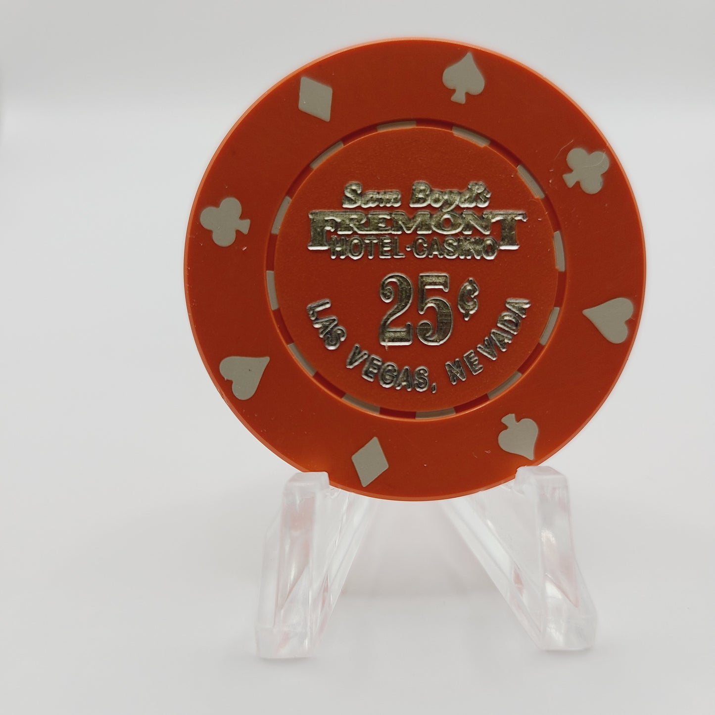 Fremont Hotel Casino Las Vegas Nevada 1985 $.25 Casino Chip N0278