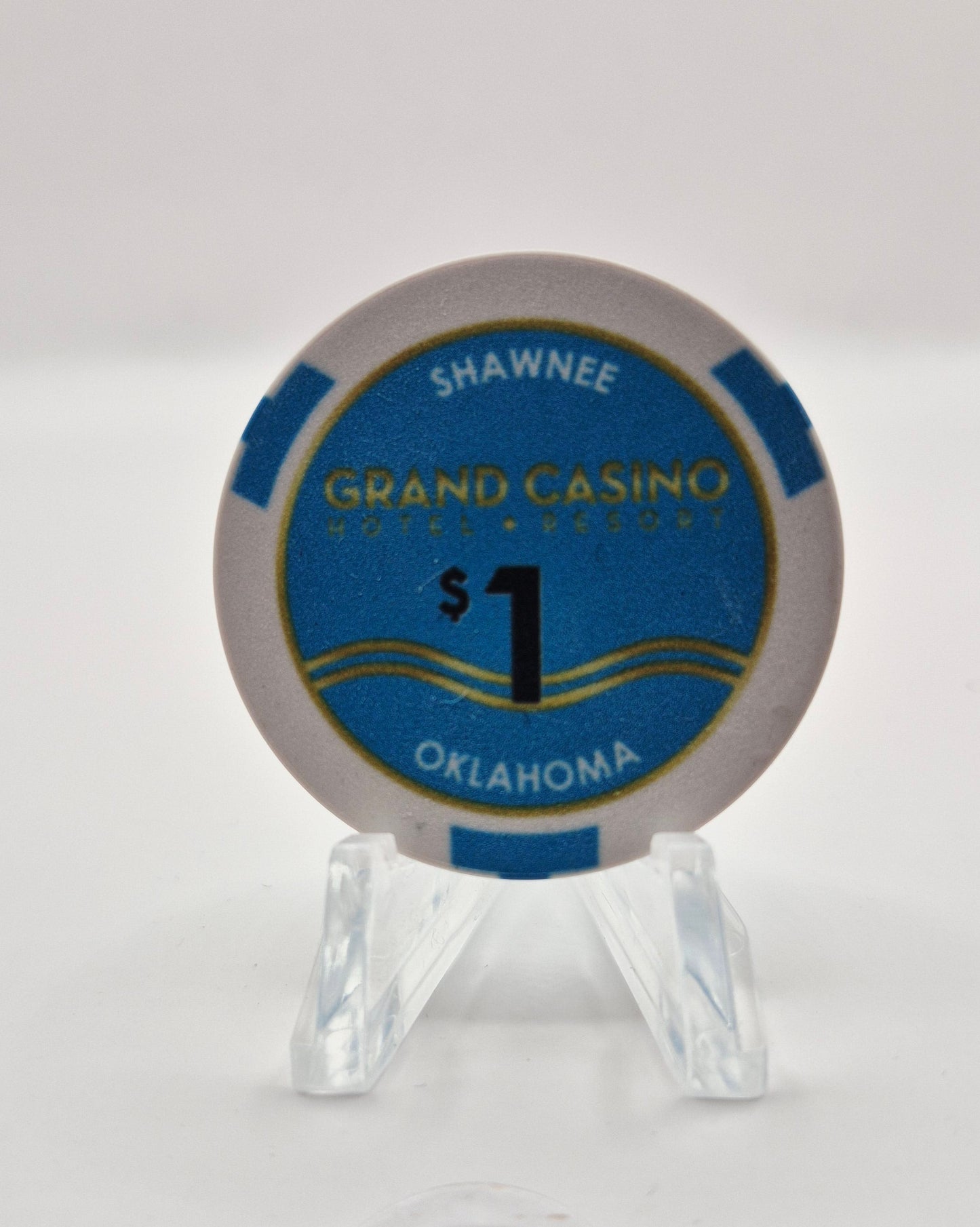 Grand Hotel Resort Casino Shawnee Oklahoma 2025 $1 Casino Chip 'NEW RELEASE'