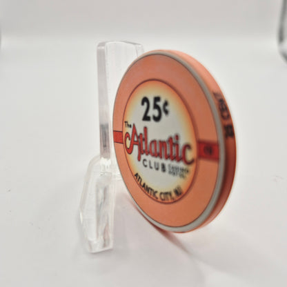 The Atlantic Club Casino Hotel Atlantic City New Jersey 2012 $.25 Casino Chip