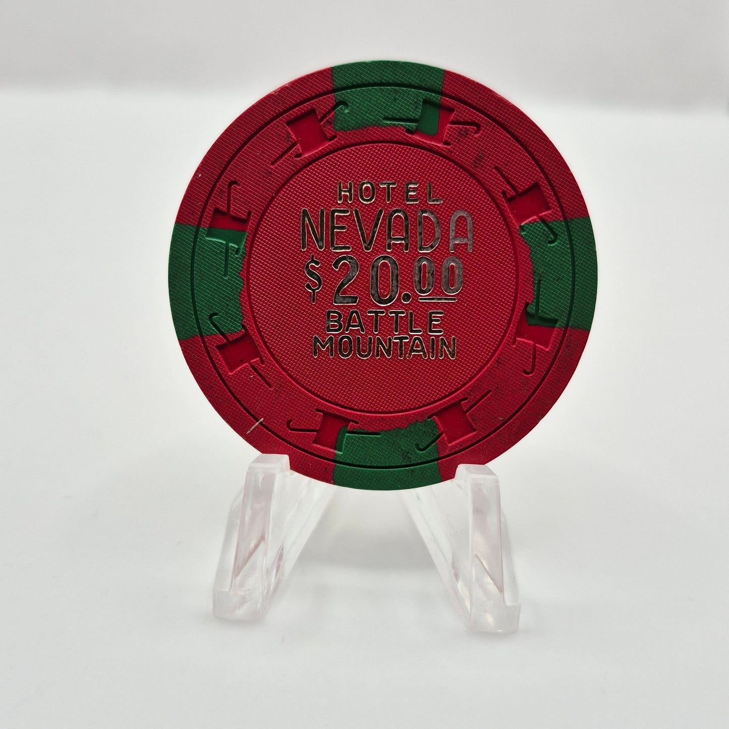 Hotel Nevada Casino Battle Mountain Nevada 1960's $20 Casino Chip N3805