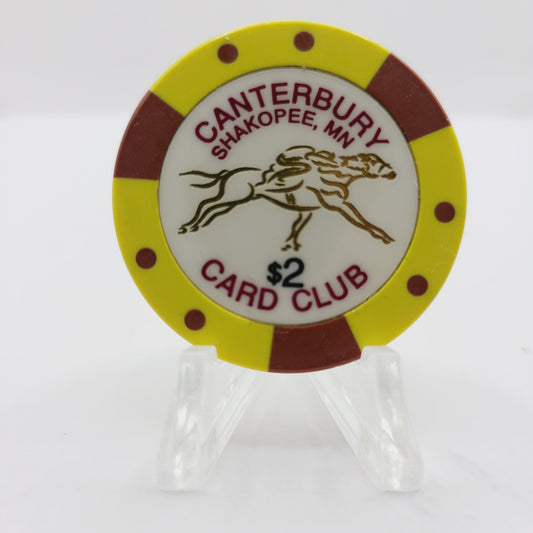 Canterbury Park Casino Shakopee Minnesota $2 Casino Chip