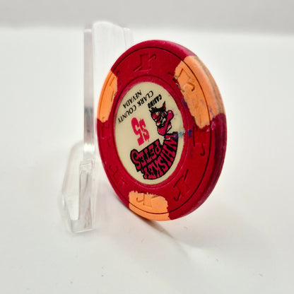 Whiskey Pete's Primm Nevada 1980 $5 Casino Chip N1251 *Circulated