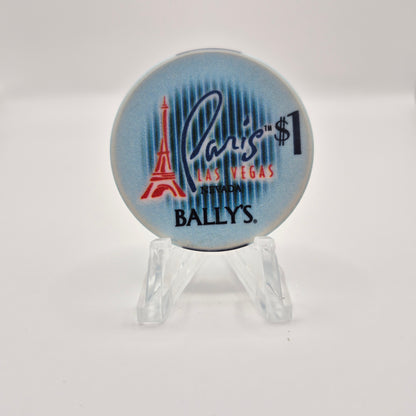 Bally’s Paris Resort Casino Las Vegas Nevada 2002 $1 Casino Chip V7774