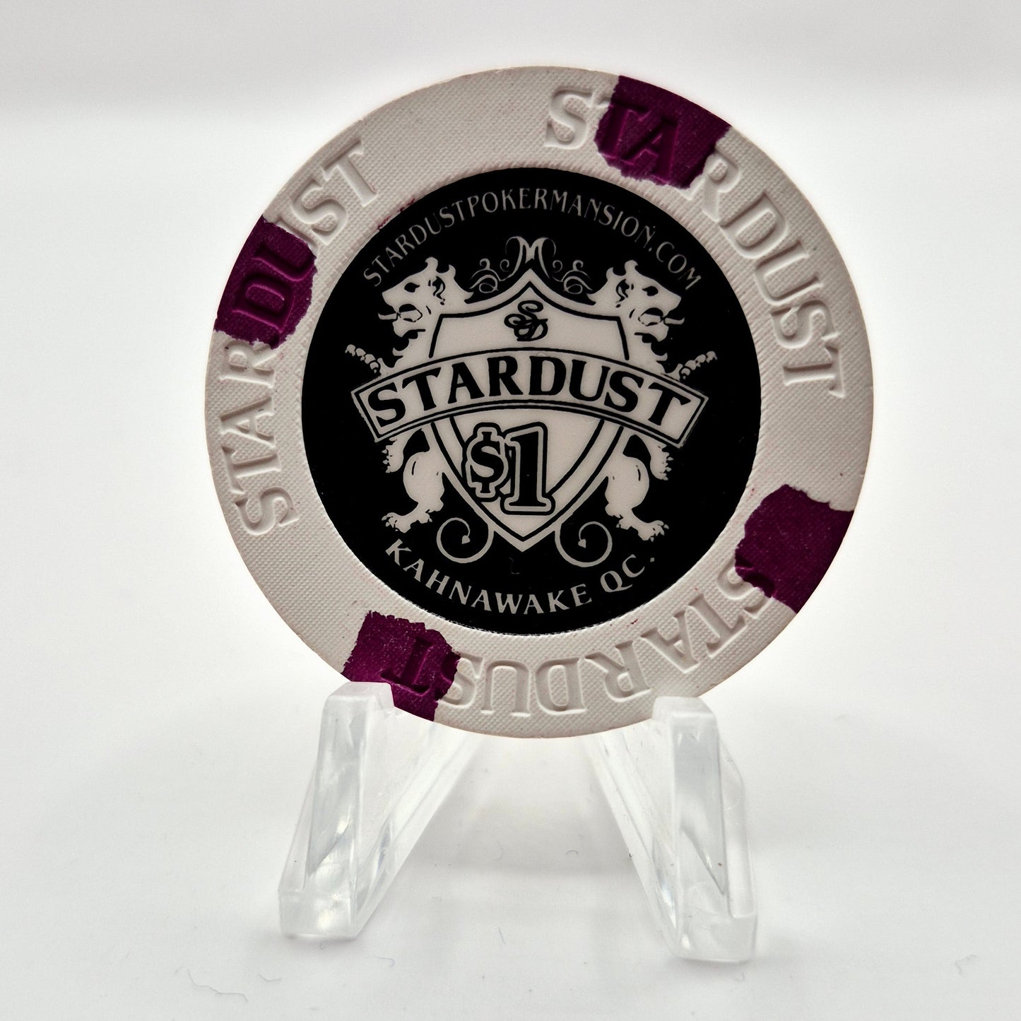 Stardust Poker Mansion Kanhawake Quebec Canada 2012 $1 Casino Chip