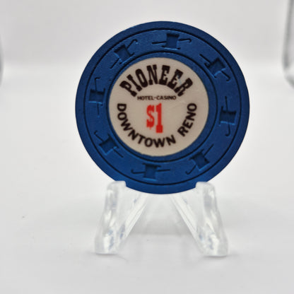 Pioneer Inn Hotel Casino Reno Nevada 1974 $1 Casino Chip N5455.L