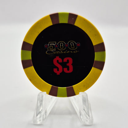 500 Club Casino Clovis California $3 Casino Chip