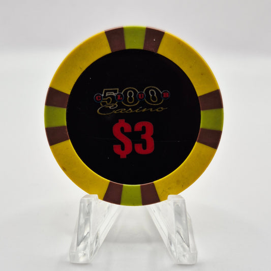 500 Club Casino Clovis California $3 Casino Chip