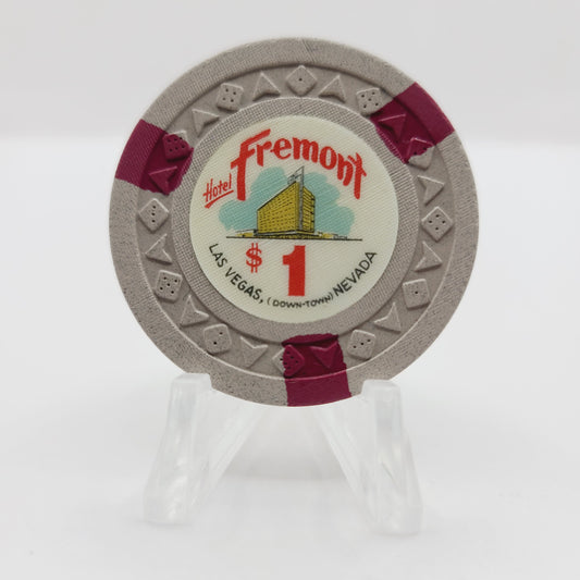 Fremont Hotel Casino Las Vegas Nevada 1965 $1 Casino Chip N1633.1