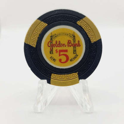Golden Bank Casino Reno Nevada $5 Casino Chip N5095